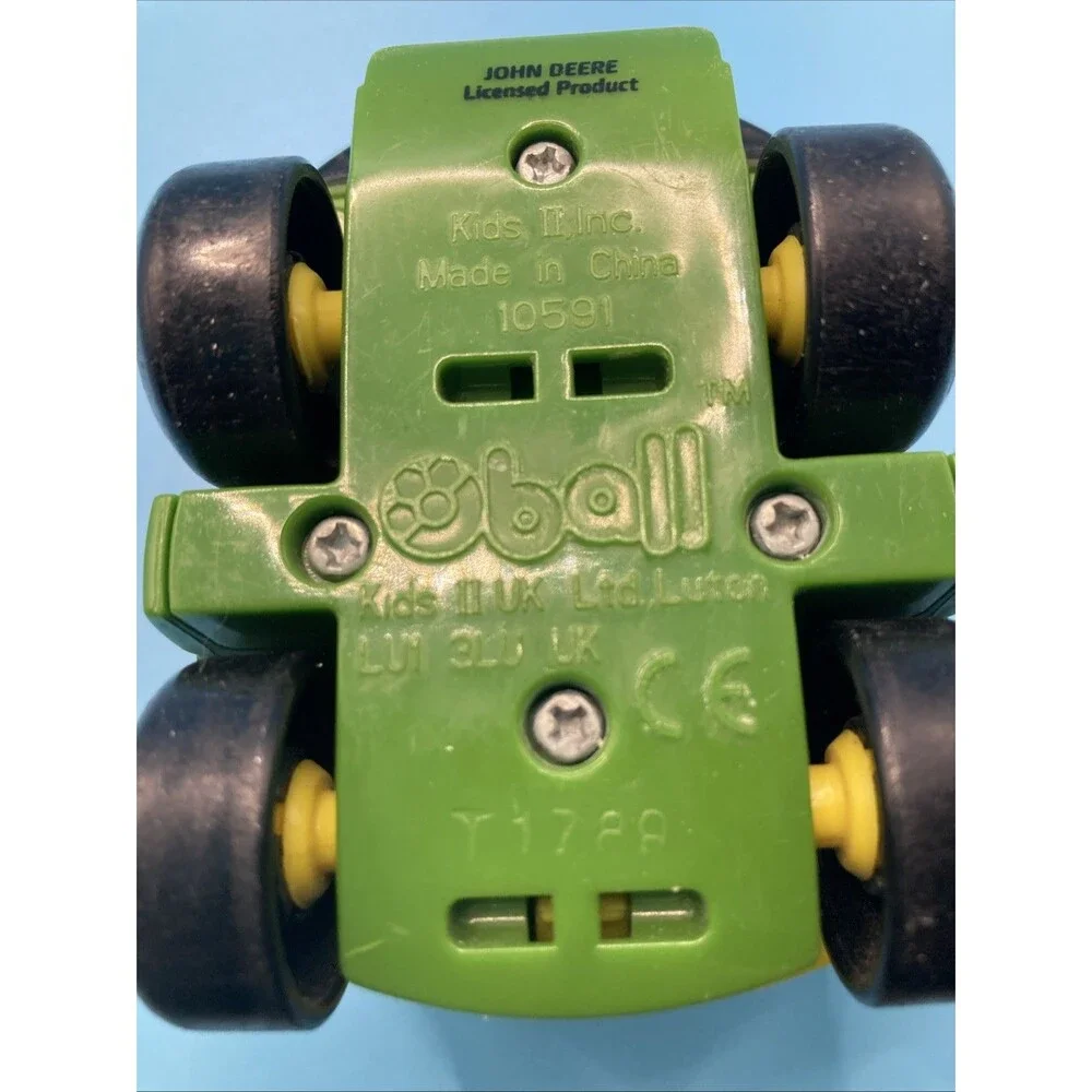 John Deere Oball Go Grippers Green Yellow Toy Truck Tractor Toddler Baby Car